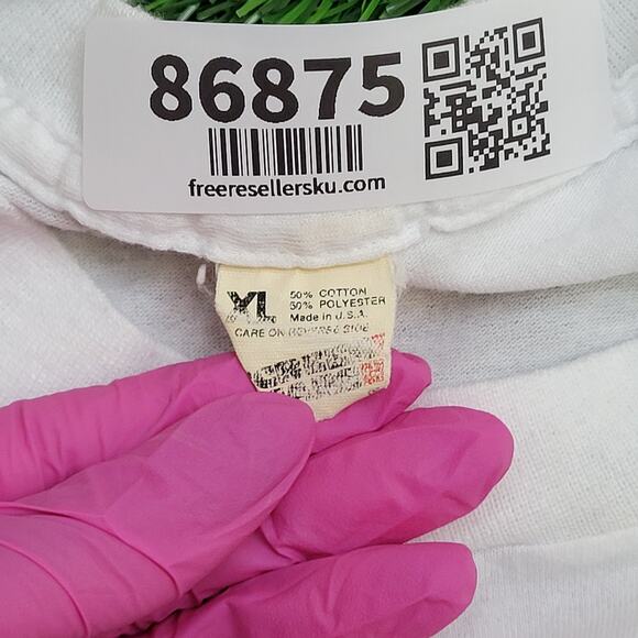 Vintage 1992 WKCF TV-Show 18 Shirt Womens XL 21x22 White USA - Picture 5 of 13